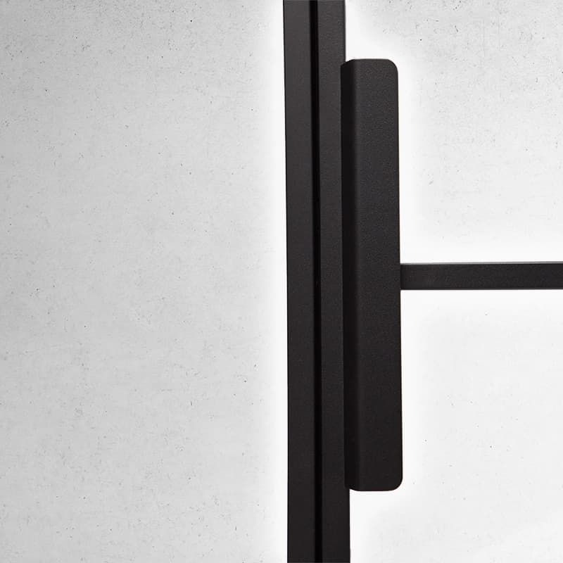 Zoomed in door detail - pull % push handle