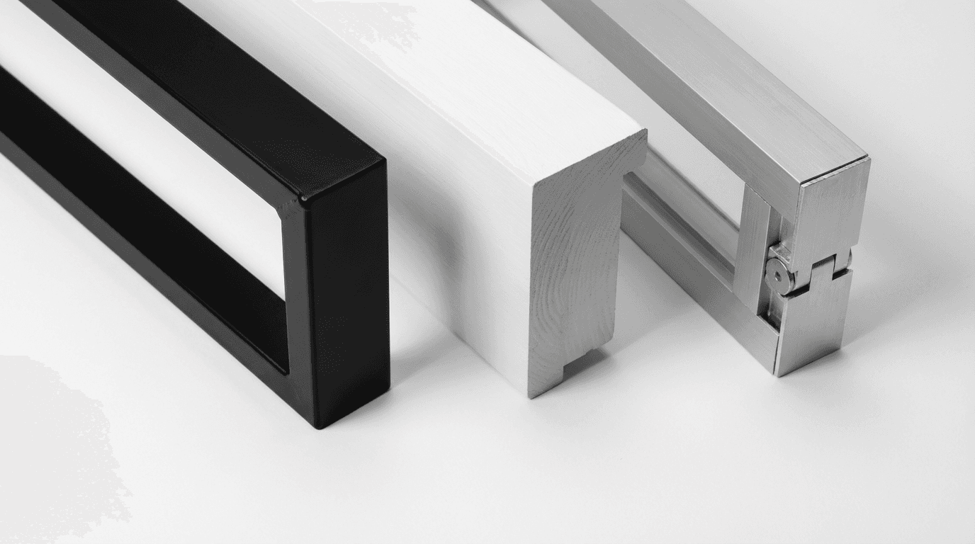 Steel, timber, and aluminium door materials comparison