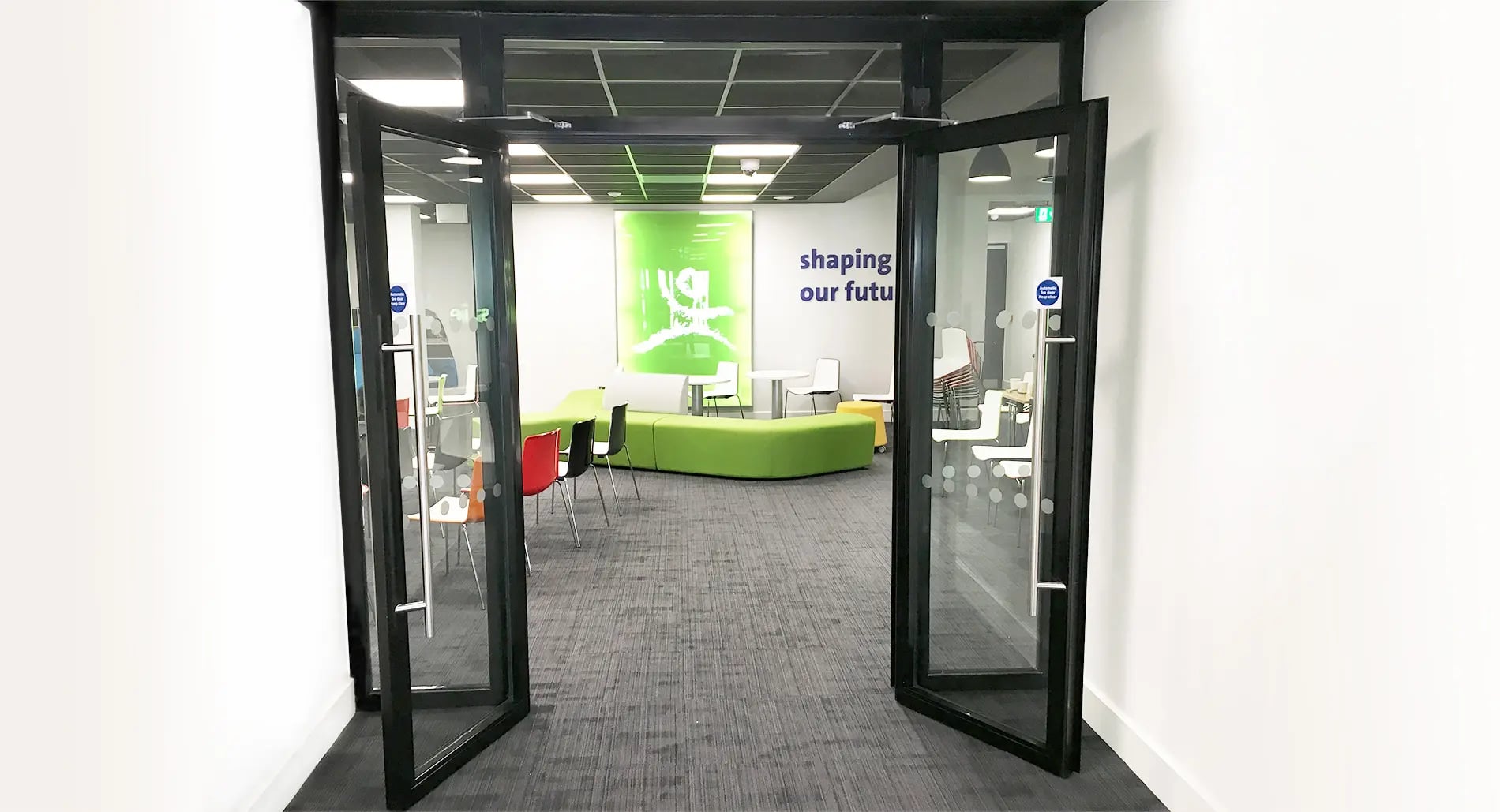 Office entrance to the lobby