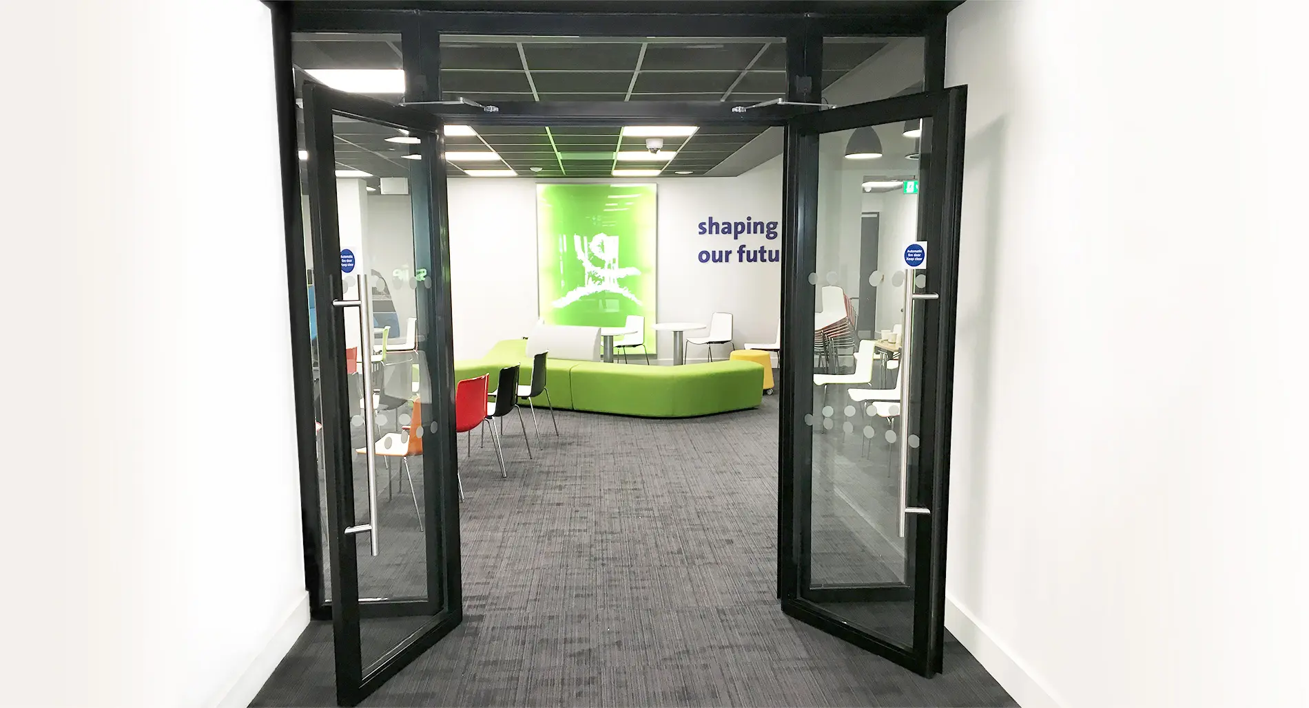 Office entrance to the lobby